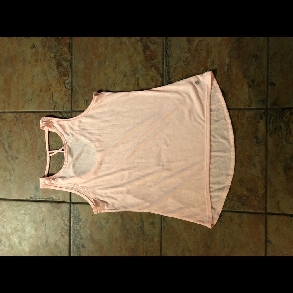 Pink workout top